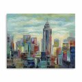 Palacedesigns 20 x 16 in. Blue Vibrant NYC Skyline Canvas Wall Art PA3096381